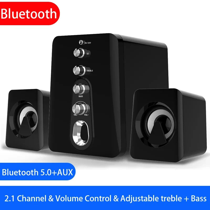 Computer Speakers Home Theater System Caixa De Som PC Bass Subwoofer Bluetooth Speaker Music Surround for Boombox Desktop Laptop