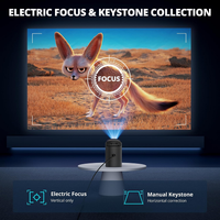 Portable Projector Built for 4K Streaming, WiFi Bluetooth Connectivity, 350 ANSI Lumens, Electric Focus