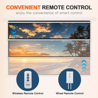 Motorized Projector Screen Designed for Home Theater, 110 Inch 16:9, Electric Retractable, Remote Control