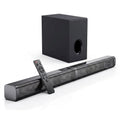TV Soundbar System Built for Home Theater, 80W Power, 2.1 Channel, Bluetooth 5.0, Wireless Subwoofer