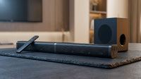 80W TV Soundbar 2.1 Bluetooth Speaker 5.0 Home Theater System 3D Surround Sound Bar Remote Control with Subwoofer for TV — Lifestyle