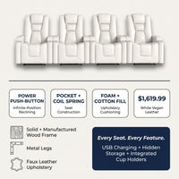 Faux Leather Power Home Theater Recliner — Results & Stats