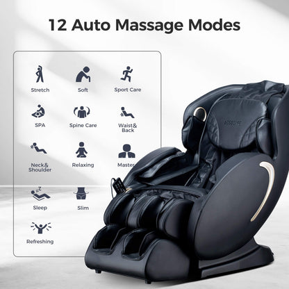 BossCare SAK32840 3D Zero-Gravity Massage Chair with App Control