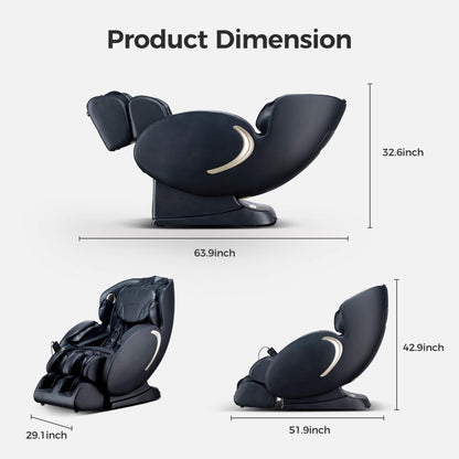 BossCare SAK32840 3D Zero-Gravity Massage Chair with App Control