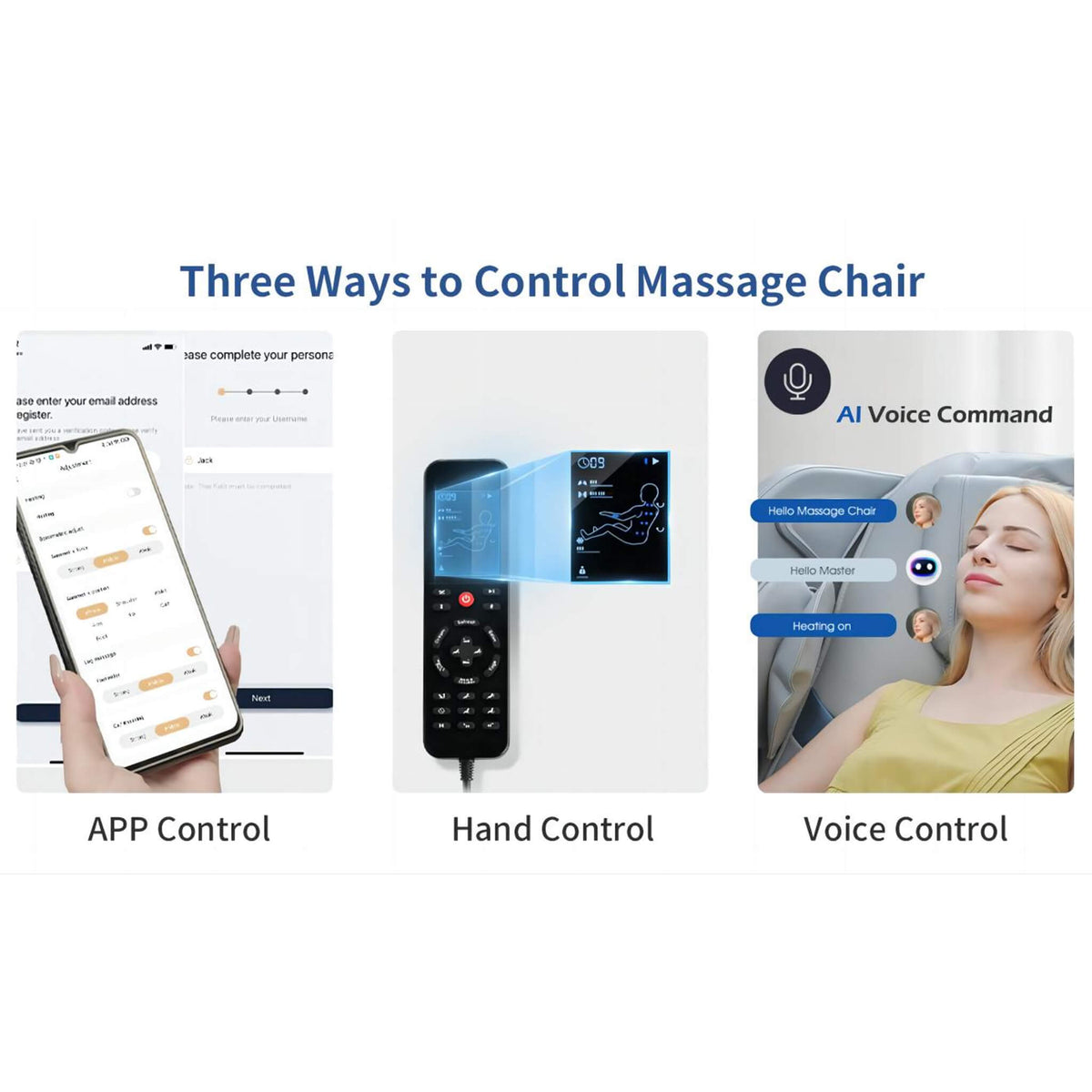 BossCare SAK35970 Premium Zero-Gravity Massage Chair with AI Voice & App Control