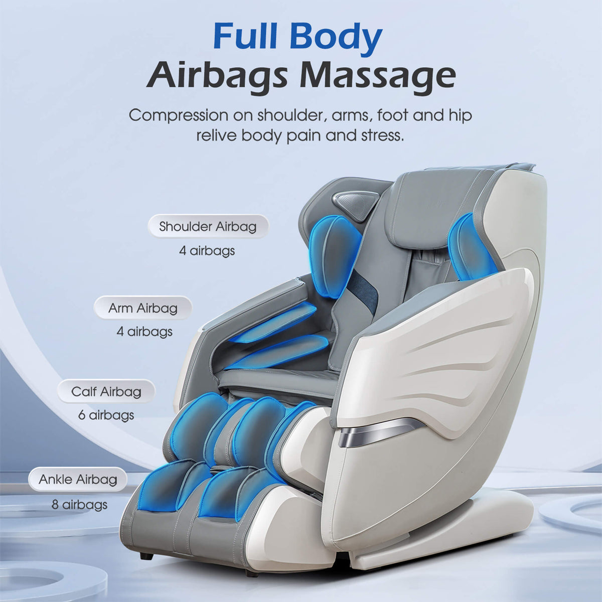 BossCare SAK35970 Premium Zero-Gravity Massage Chair with AI Voice & App Control