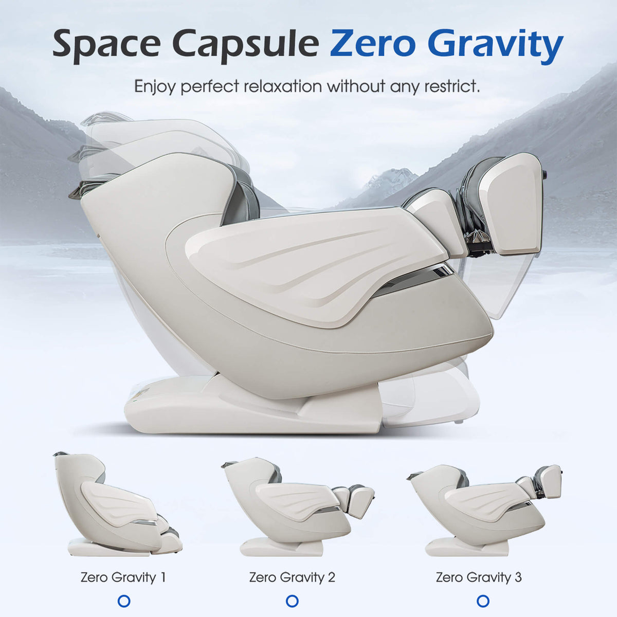 BossCare SAK35970 Premium Zero-Gravity Massage Chair with AI Voice & App Control
