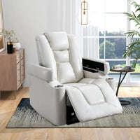 Home Theater Recliner Built for Movie Nights, Power Reclining, USB Ports, Storage, Cup Holders