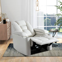 Home Theater Recliner Built for Movie Nights, Power Reclining, USB Ports, Storage, Cup Holders