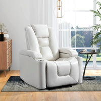 Home Theater Recliner Built for Movie Nights, Power Reclining, USB Ports, Storage, Cup Holders